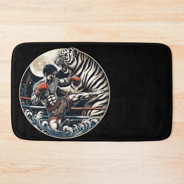 Item preview, Thaiboxing Nak Muay Thai Fight with the Djungle designed and sold by RedDesignSyc.