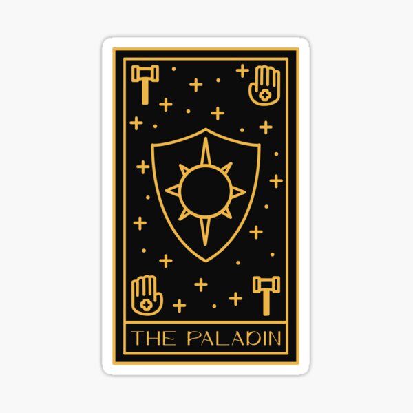 Aperçu de l'œuvre Tarot Paladin créée et vendue par PaperCactusInk.