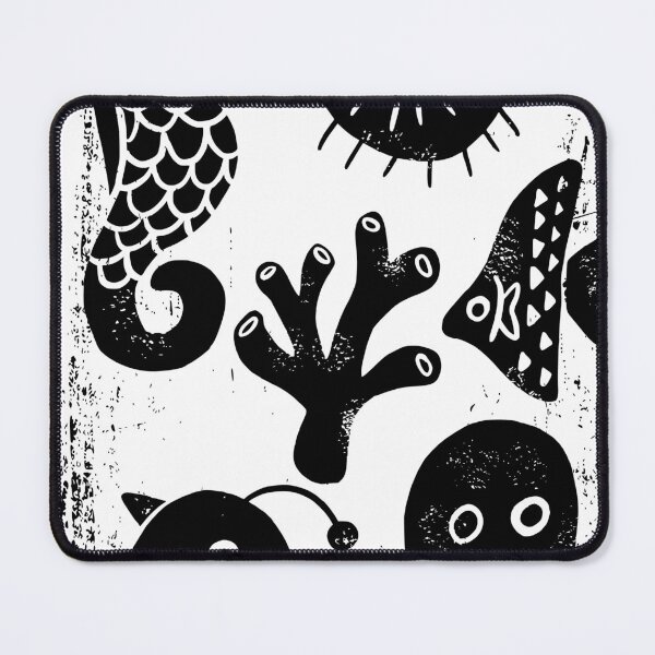 Item preview, Ocean Creatures Linocut Style designed and sold by S-and-W-4ever.