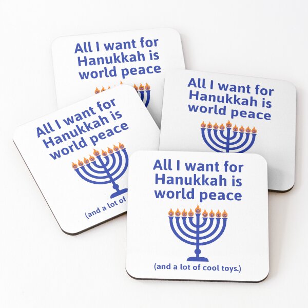 Item preview, Peace and toys Hanukkah design  designed and sold by Rachel the Artist .