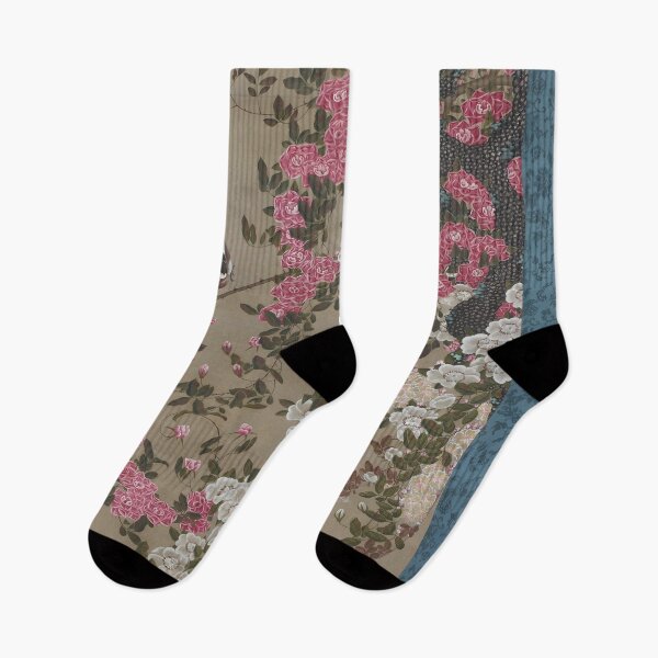 Item preview, Enhanced edition: Roses and Small Bird - Colorful Realm of Living Beings by Itō Jakuchū designed and sold by EmeraldeaArt.