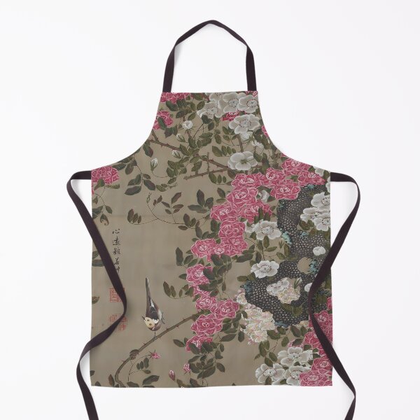 Item preview, Enhanced edition: Roses and Small Bird - Colorful Realm of Living Beings by Itō Jakuchū designed and sold by EmeraldeaArt.