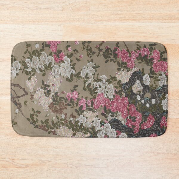 Item preview, Enhanced edition: Roses and Small Bird - Colorful Realm of Living Beings by Itō Jakuchū designed and sold by EmeraldeaArt.