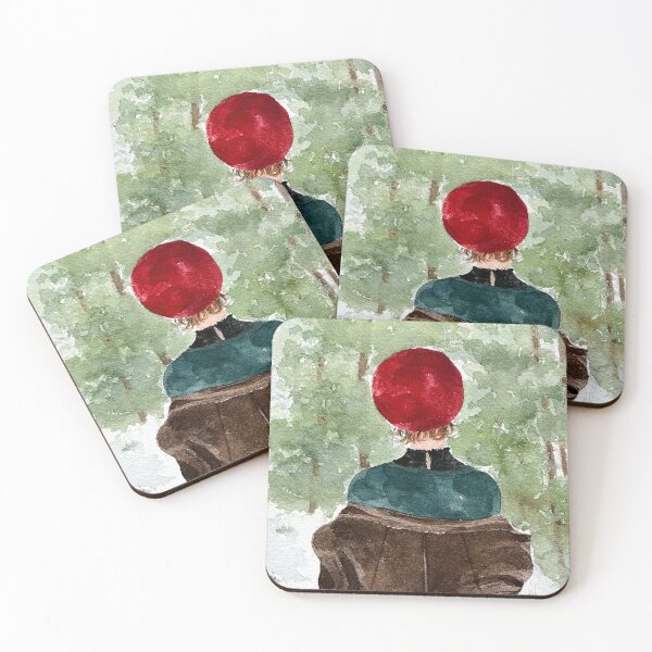 Item preview, Girl with red hat in the snow designed and sold by Rianshl.
