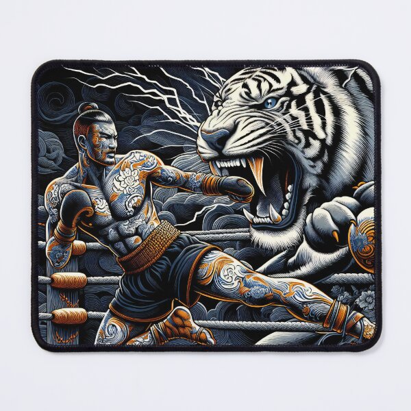 Item preview, Thaiboxing Nak Muay Thai Fight Tigerstrength designed and sold by RedDesignSyc.
