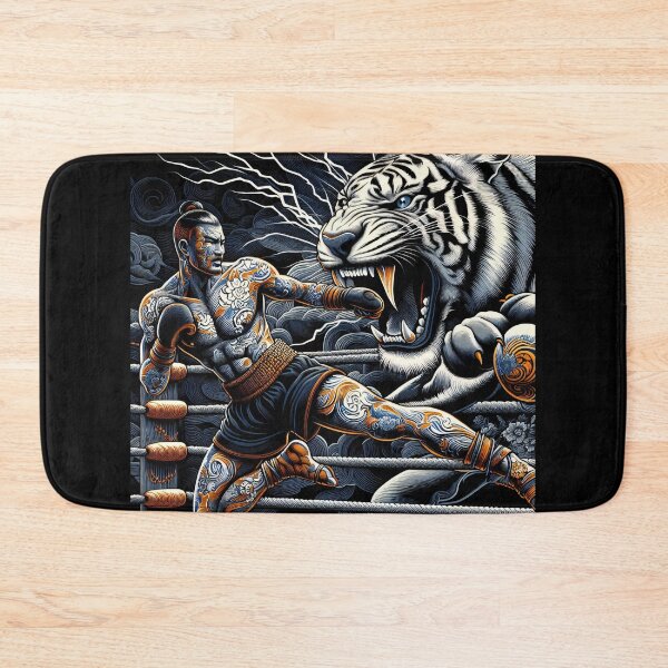 Item preview, Thaiboxing Nak Muay Thai Fight Tigerstrength designed and sold by RedDesignSyc.