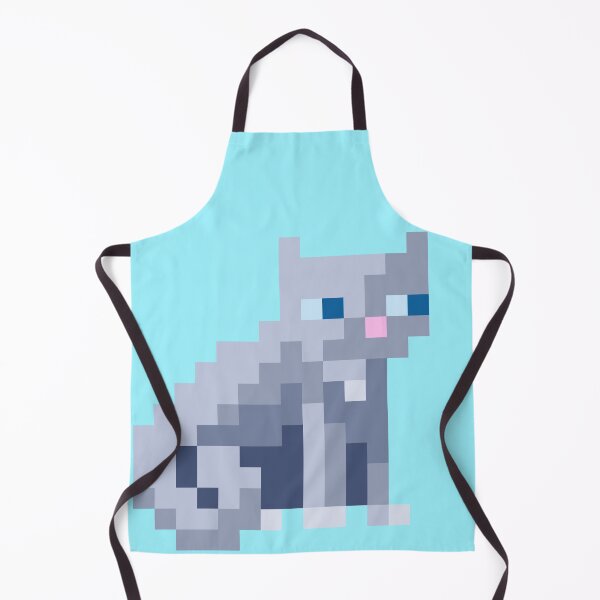 Item preview, Gray (Grey) Cat Pixel Art designed and sold by HeatherUnderground.