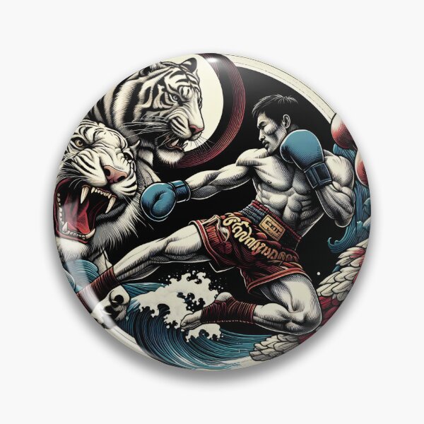 Item preview, Thaiboxing Nak Muay Thai Fight Tigerheart designed and sold by RedDesignSyc.