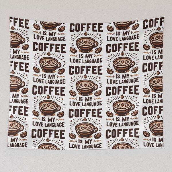 Item preview, Brewed Bliss: Coffee is My Love Language - Aesthetic Coffee Designs for True Coffee Lovers designed and sold by lemamis.