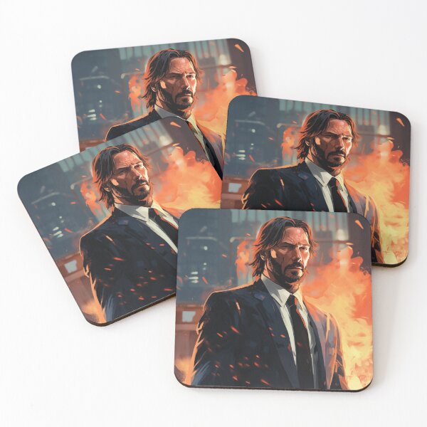 Item preview, John wick keanu reeves  designed and sold by freddyaiart.