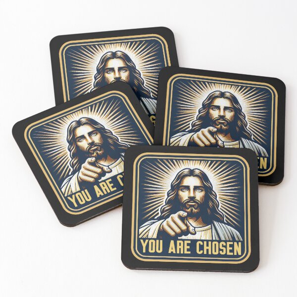 Item preview, You Are Chosen Jesus Christ Bible Quote designed and sold by plushism.
