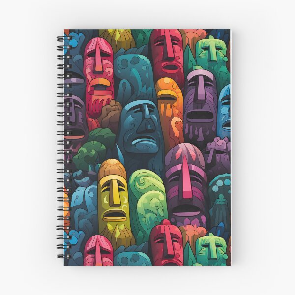 Item preview, Rainbow Easter Island Statue pattern designed and sold by Sp3ctrumOfColor.