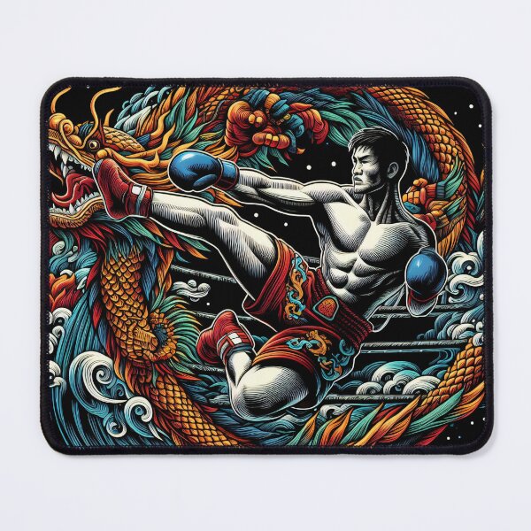 Item preview, Thaiboxing Nak Muay Thai Fight the Dragon designed and sold by RedDesignSyc.