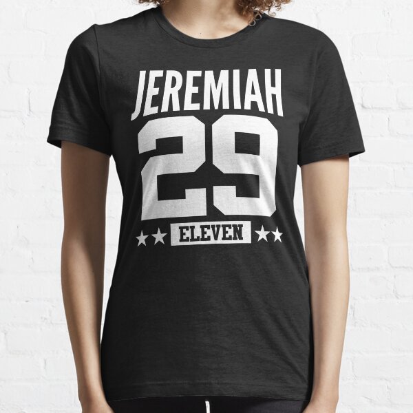 Jeremías 29:11 Once versículo bíblico de la Biblia Regalo cristiano Camiseta esencial