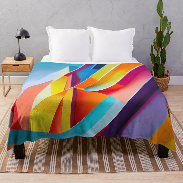 Artikelvorschau, Abstract Architecture Colorful Oil Painting - #1 entworfen und verkauft von Hakina-Oh.