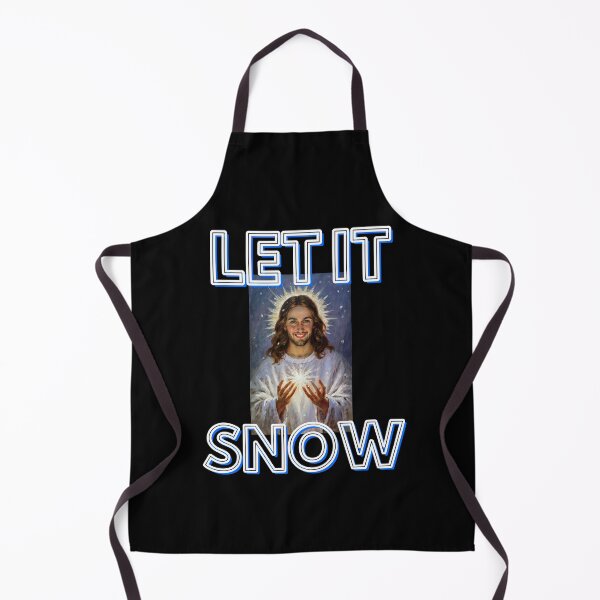 Item preview, Let it snow with smilling Jesus like in Christmas song funny romantic gifts designed and sold by thankful-loco.