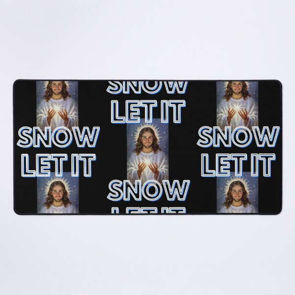 Item preview, Let it snow with smilling Jesus like in Christmas song funny romantic gifts designed and sold by thankful-loco.