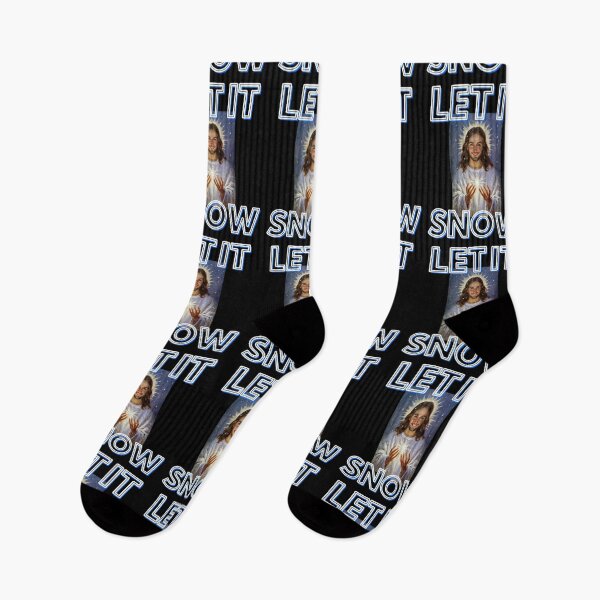 Item preview,  Let it snow with smilling Jesus like in Christmas song funny romantic gifts designed and sold by thankful-loco.