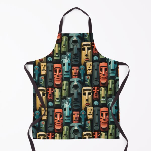 Item preview, Easter Island Statues like pattern designed and sold by Sp3ctrumOfColor.