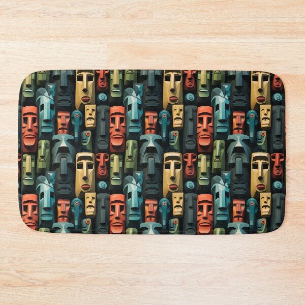 Item preview, Easter Island Statues like pattern designed and sold by Sp3ctrumOfColor.