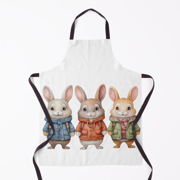 Item preview, Adorable Winter Bunnies designed and sold by ArtbyAiGallery.