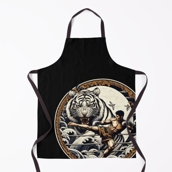Item preview, Thaiboxing Nak Muay Thai Fight Golden Tiger designed and sold by RedDesignSyc.