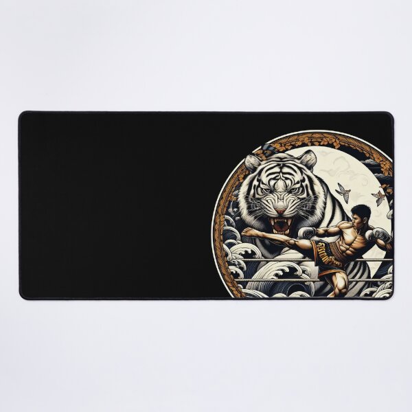 Item preview, Thaiboxing Nak Muay Thai Fight Golden Tiger designed and sold by RedDesignSyc.