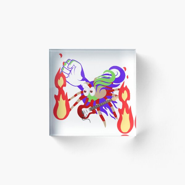 Artikelvorschau, Spider-Punk in Flammen spielt Gitarren-Spider-Musik entworfen und verkauft von Olojo.