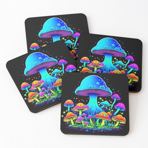 Item preview, Psychedelic Magical Mushrooms and Toadstools  designed and sold by PugD.
