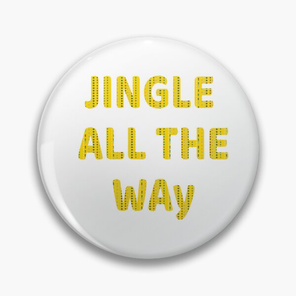 Item preview, Jingle All The Way - Festive Yellow Christmas Lettering designed and sold by ara-designs.