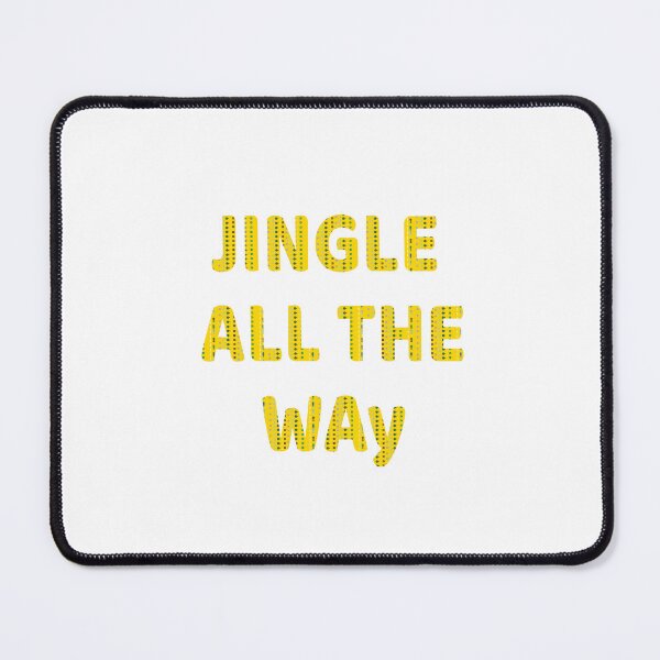 Item preview, Jingle All The Way - Festive Yellow Christmas Lettering designed and sold by ara-designs.