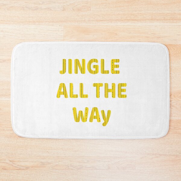 Item preview, Jingle All The Way - Festive Yellow Christmas Lettering designed and sold by ara-designs.