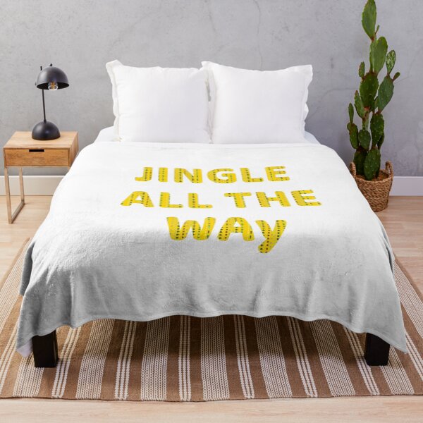 Item preview, Jingle All The Way - Festive Yellow Christmas Lettering designed and sold by ara-designs.