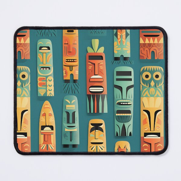Item preview, Easter Island Statues like pattern v2 designed and sold by Sp3ctrumOfColor.