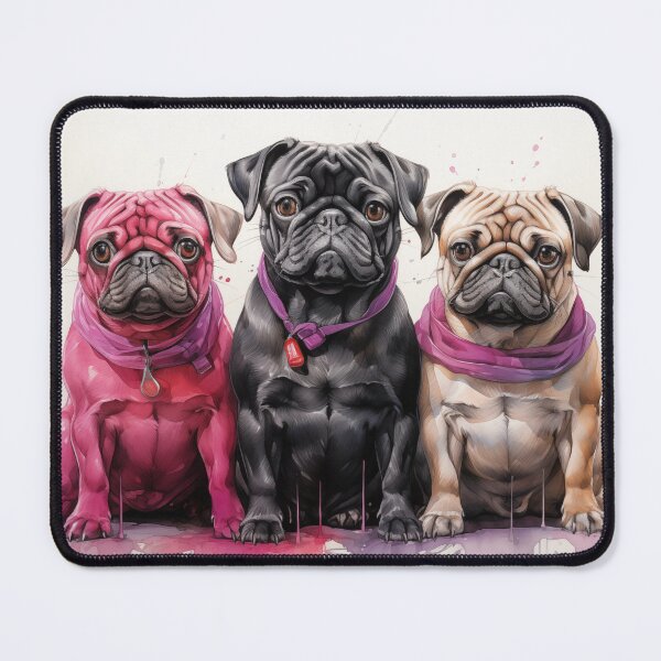 Item preview, Three adorable pugs. designed and sold by primapetunia.