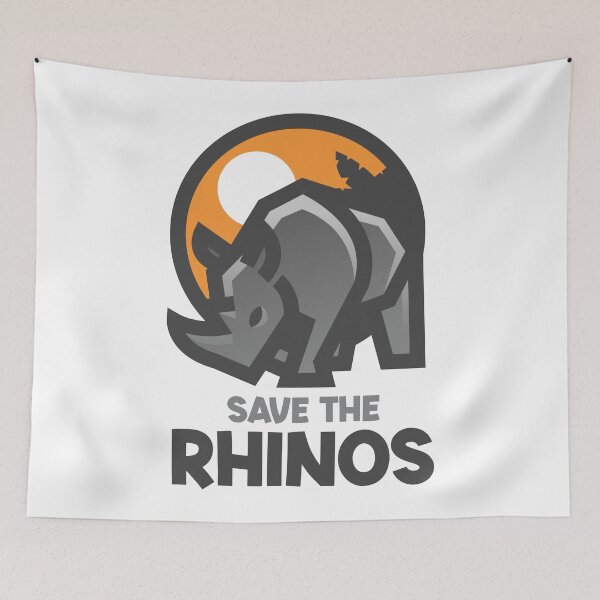 Item preview, Save The Rhinos Chubby Unicorns  Animal Conservation Lover designed and sold by artworkathome.