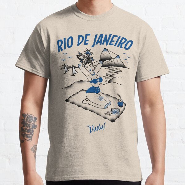 Buy Vintage Rio De Janeiro - Brazil Beach Souvenir Premium T-Shirt