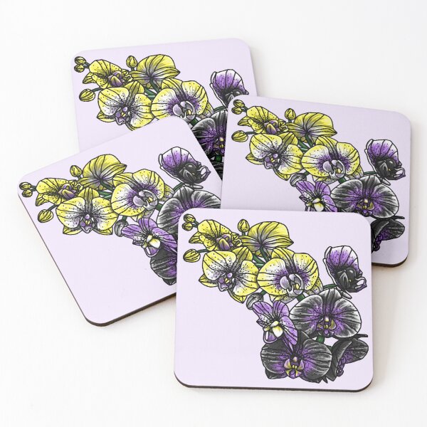 Aperçu de l'œuvre Orchidées Enby créée et vendue par Art by Veya.