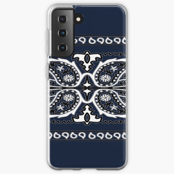 Bandana Design - Traditional Blue Samsung Galaxy Soft Case