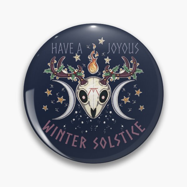 Item preview, Have a Joyous Winter Solstice | Spooky Yule Deer Skull Warm Tones designed and sold by Karli Mogen.