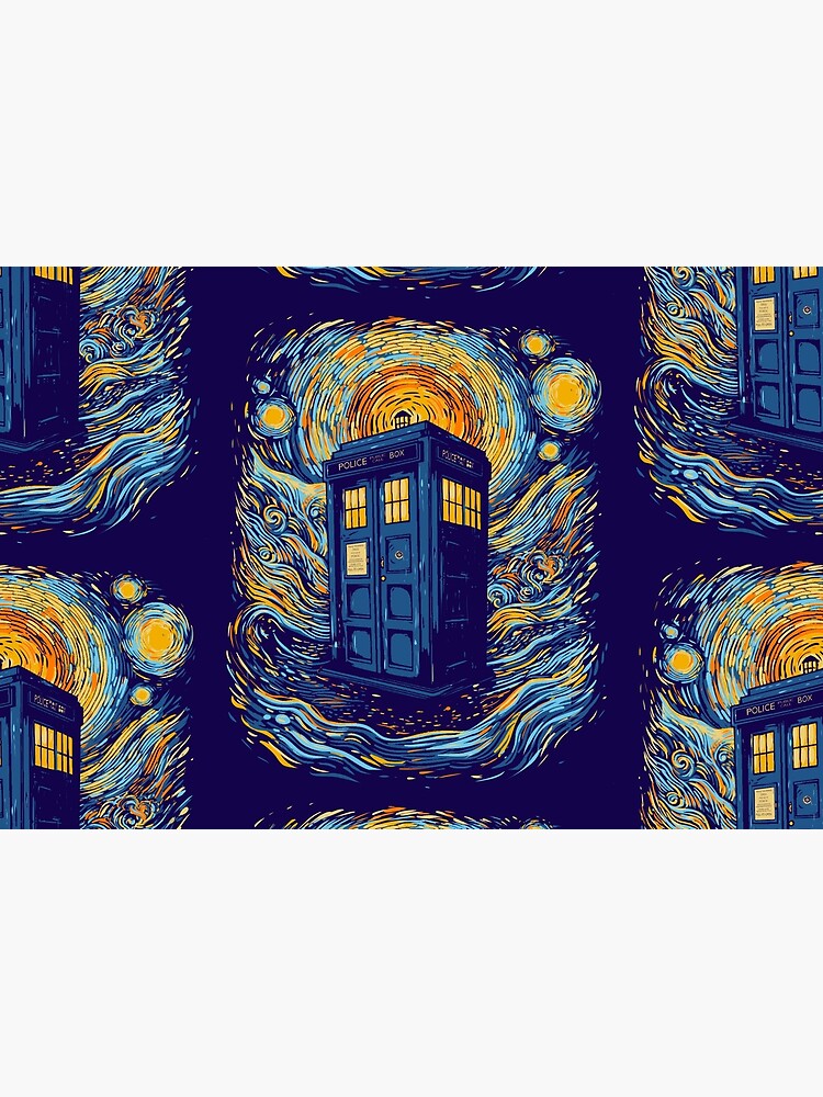 Thumbnail 2 of 2, Jigsaw Puzzle, Starry blue box designed and sold by fredlevy-hadida.