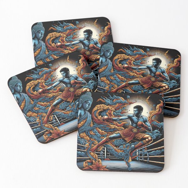 Item preview, Thaiboxing Nak Muay Thai Fight Buddhas Spirit designed and sold by RedDesignSyc.