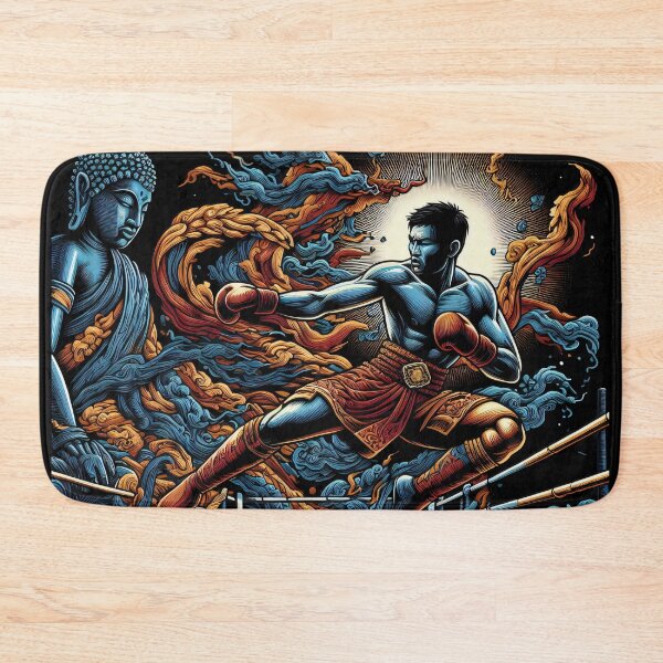 Item preview, Thaiboxing Nak Muay Thai Fight Buddhas Spirit designed and sold by RedDesignSyc.