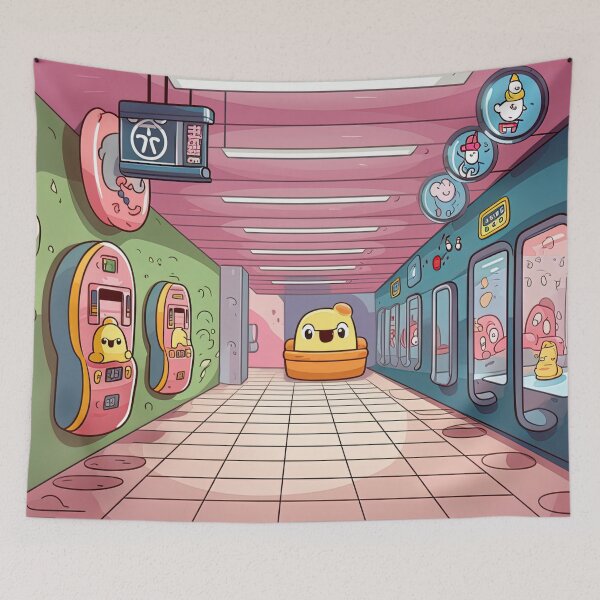 Item preview, Subway station | cute style designed and sold by ComicsFactory.