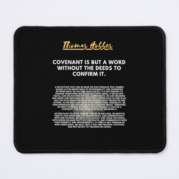 Item preview, The need for action to fulfill the covenant according to Hobbes designed and sold by CachoGlorious.