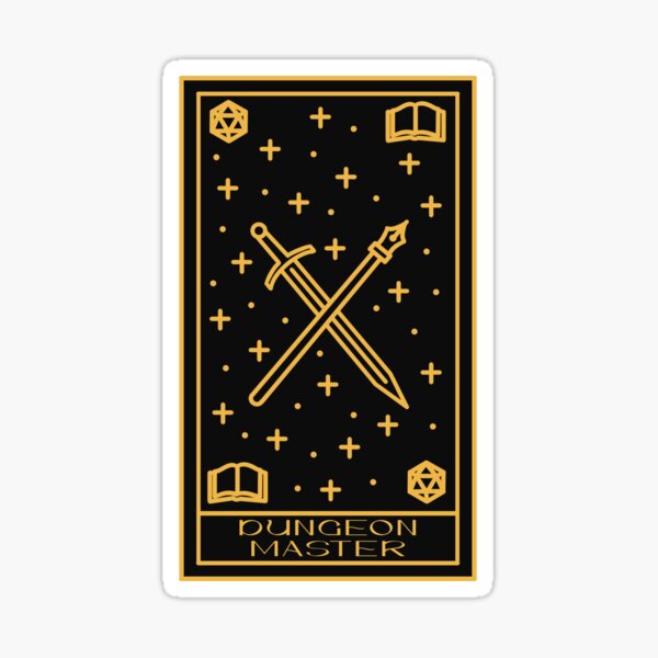 Aperçu de l'œuvre Tarot du maître du donjon créée et vendue par PaperCactusInk.