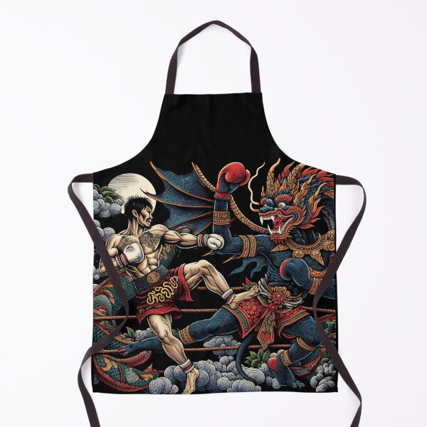 Item preview, Thaiboxing Nak Muay Thai Fight Boxing the Demon designed and sold by RedDesignSyc.