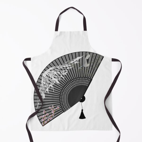Item preview, Abanico japonés: Monte Fuji, Crane y Sakura designed and sold by Drift Woad.