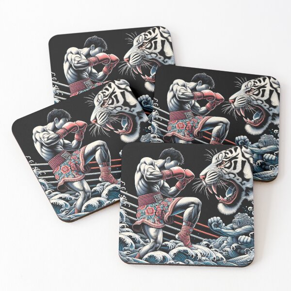 Item preview, Thaiboxing Nak Muay Thai Fight Be Water designed and sold by RedDesignSyc.