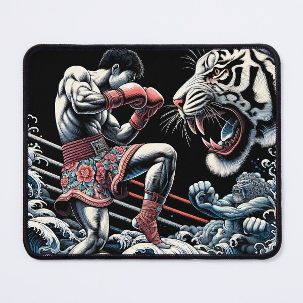 Item preview, Thaiboxing Nak Muay Thai Fight Be Water designed and sold by RedDesignSyc.